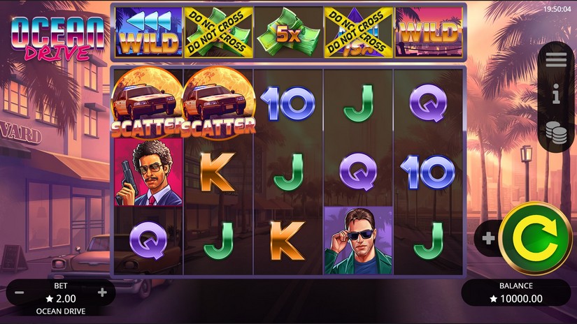 Ocean Drive slot screen 1