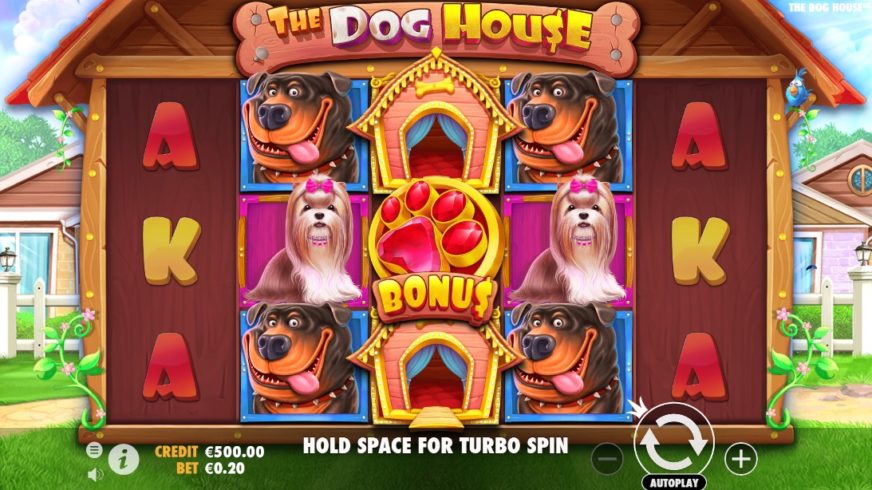 The Dog House slot screen 1