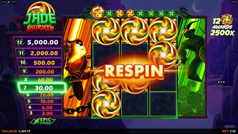 Jade Shuriken slot screen 5