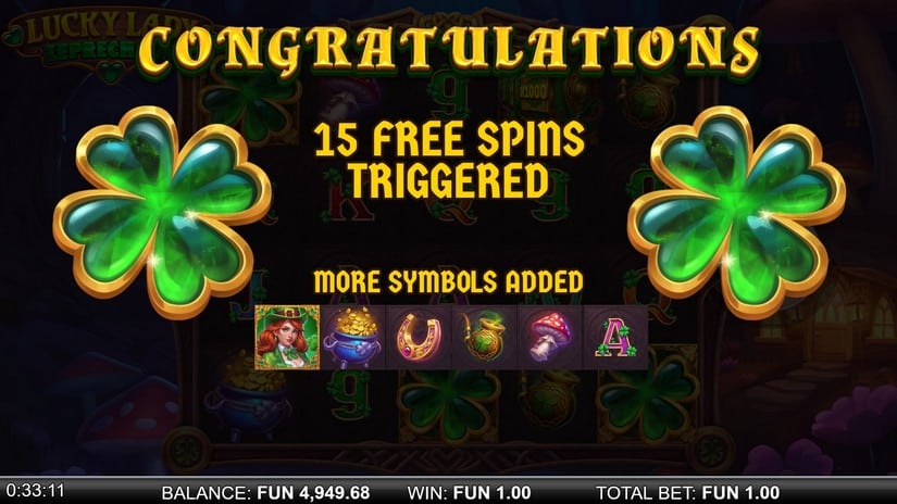 Lucky Lady Leprechaun slot screen 5