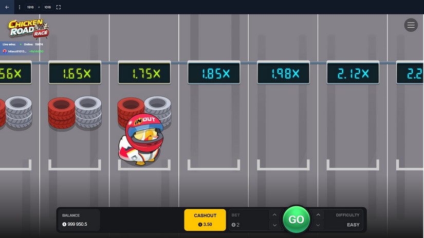 Chicken Road Race slot screen 3