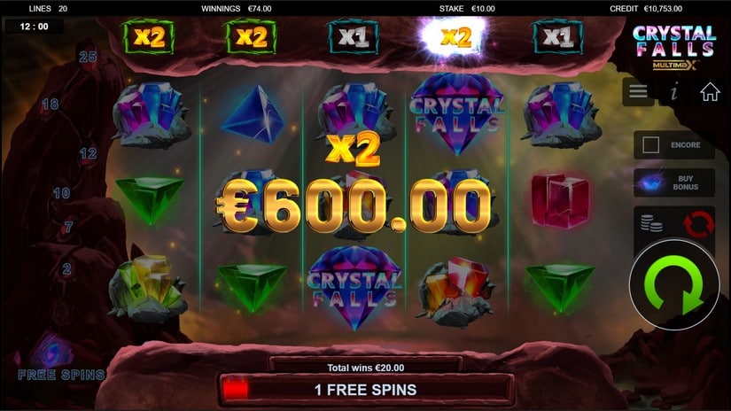 Crystal Falls Multimax slot screen 4