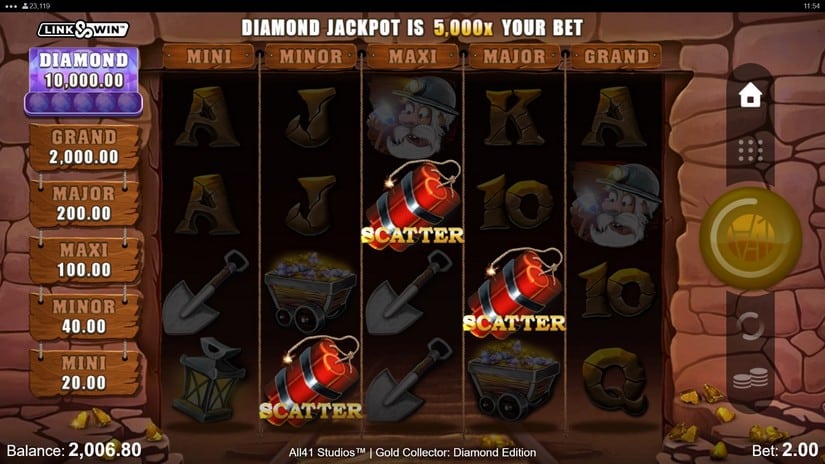 Gold Collector: Diamond Edition slot screen 3