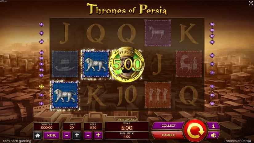 Thrones of Persia slot screen 4