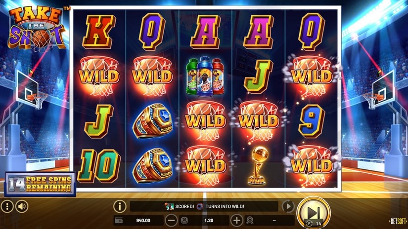 Take the Shot slot screen 4