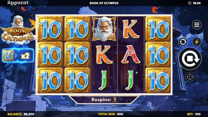 Book of Olympus slot screen 5