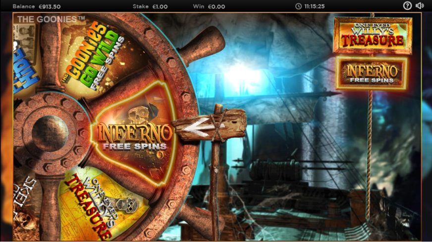 The Goonies slot screen 8