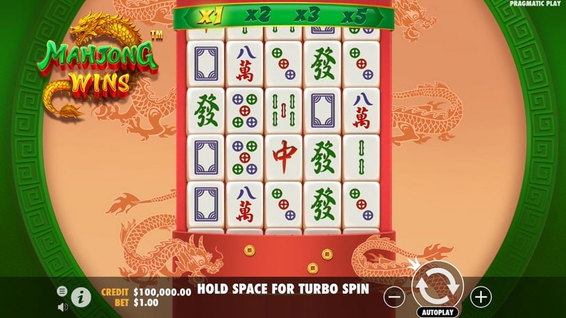 Mahjong Wins slot screen 5