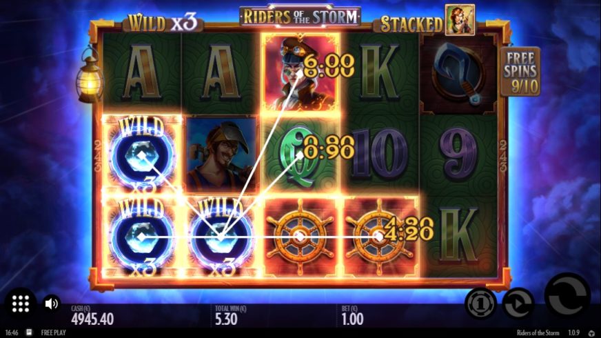Riders of the Storm slot screen 5