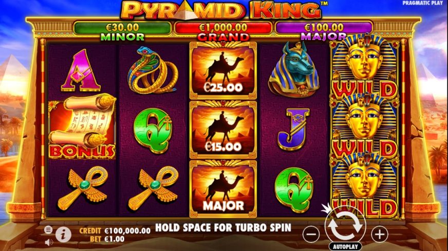 Pyramid King slot screen 1