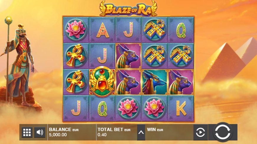 Blaze Of Ra slot screen 1