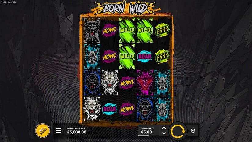 Born Wild slot screen 1