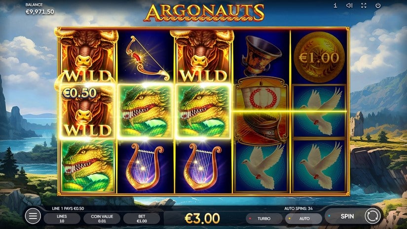 Argonauts slot screen 3