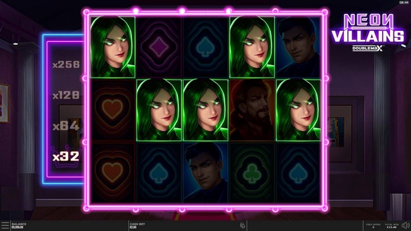 Neon Villains slot screen 5