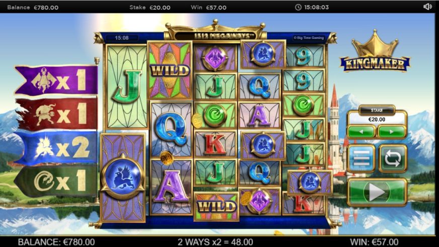 Kingmaker slot screen 2