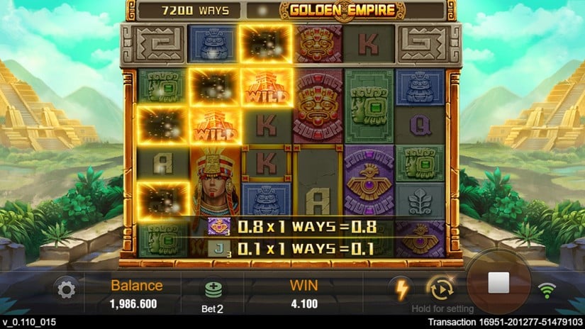 Golden Empire slot screen 3
