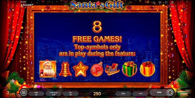 Santa’s Gift slot screen 3