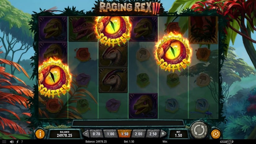 Raging Rex 3 slot screen 2