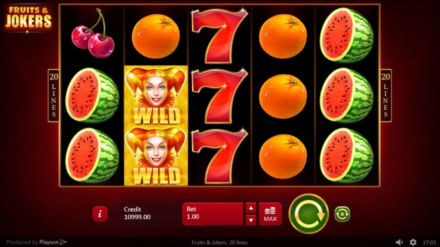 Fruits & Joker slot screen 1