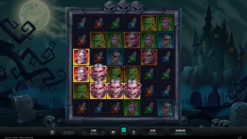 Horror Hotel slot screen 2