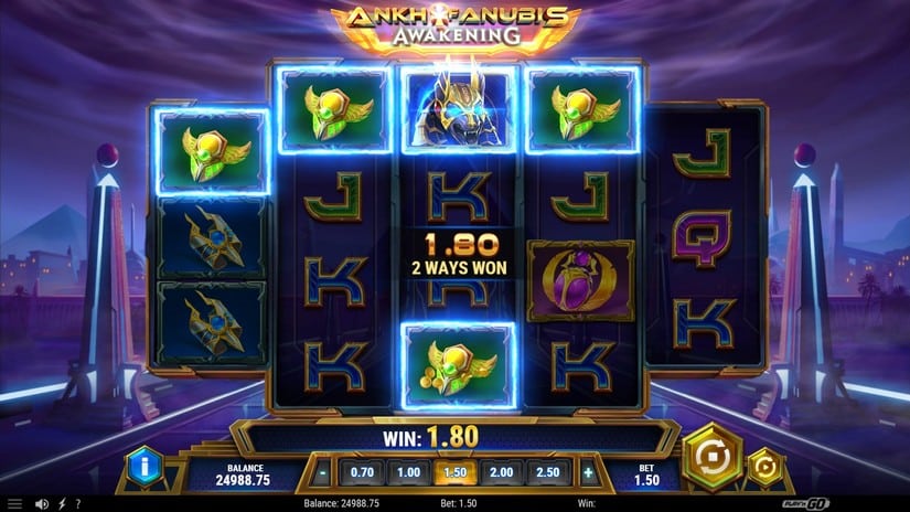 Ankh of Anubis Awakening slot screen 2