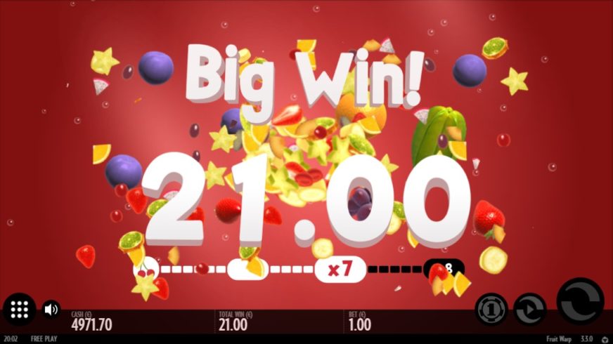Fruit Warp slot screen 5