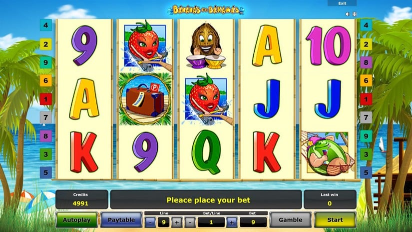 Bananas Go Bahamas slot screen 1