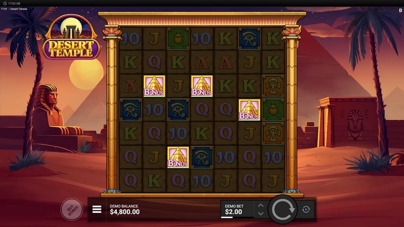 Desert Temple slot screen 2