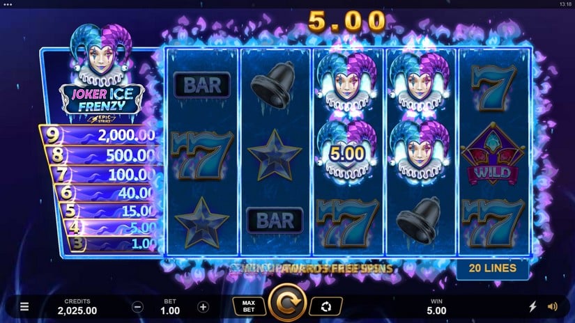 Joker Ice Frenzy Epic Strike slot screen 4