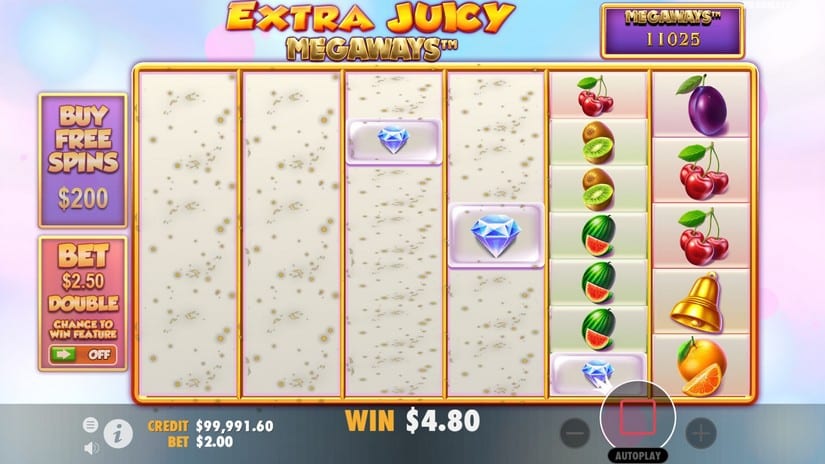 Extra Juicy Megaways slot screen 2