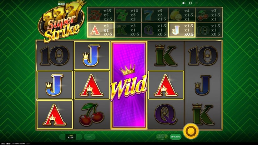 777 Super Strike slot screen 3