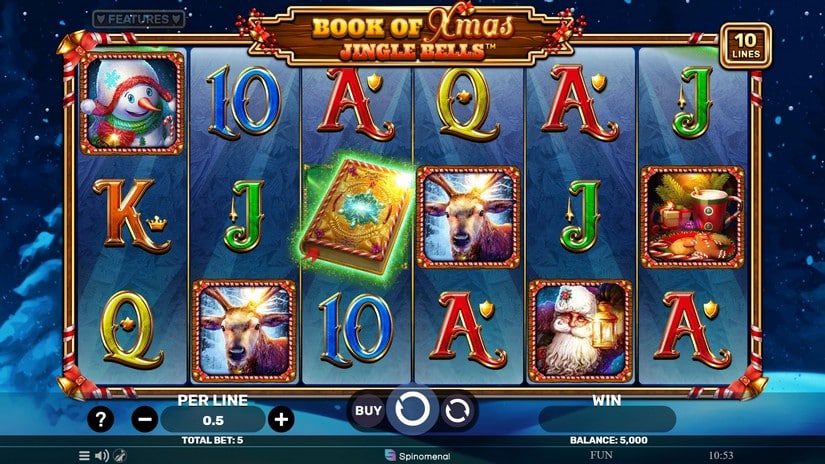 Book of Xmas Jingle Bells slot screen 1
