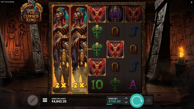 The Cursed King slot screen 3