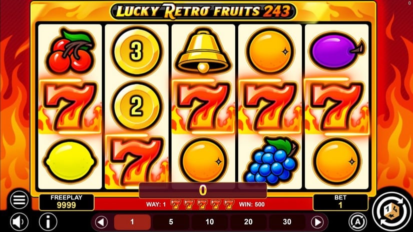 Lucky Retro Fruits 243 slot screen 2