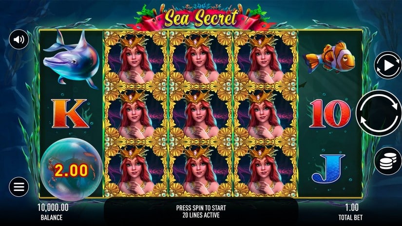 Sea Secret slot screen 1