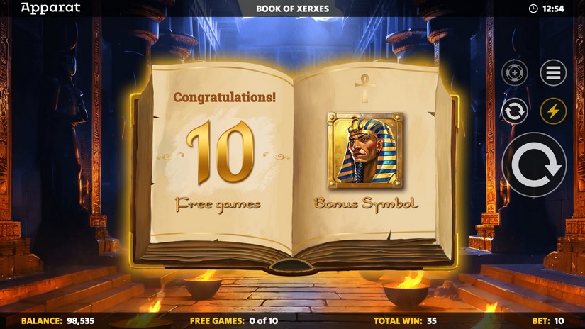 Book of Xerxes – Diamond Treasures slot screen 2