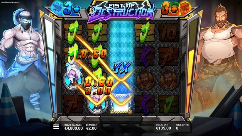 Fist of Destruction slot screen 6
