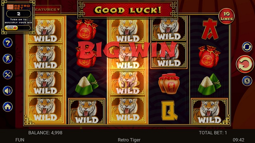 Retro Tiger slot screen 2