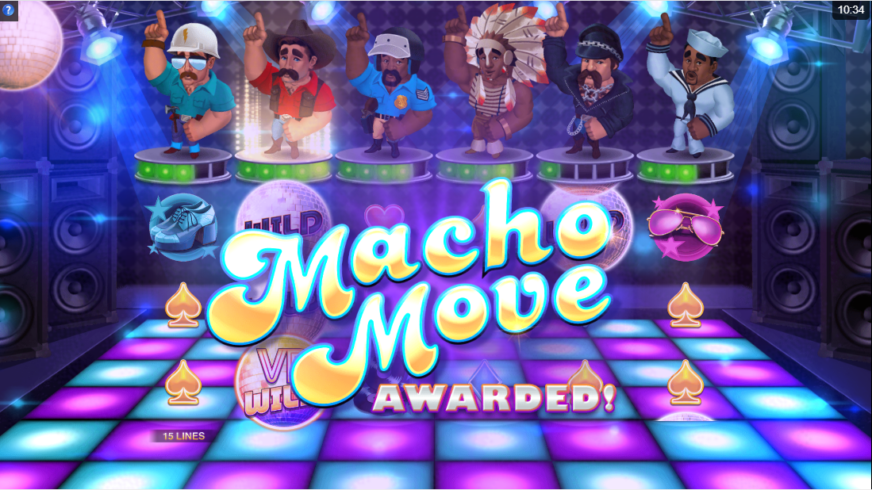 Village People Macho Moves slot screen 4