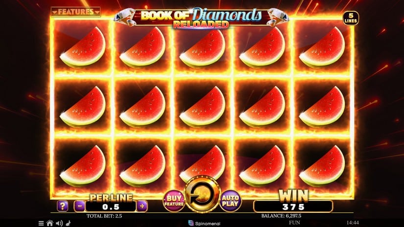 Book Of Diamonds Reloaded slot screen 6
