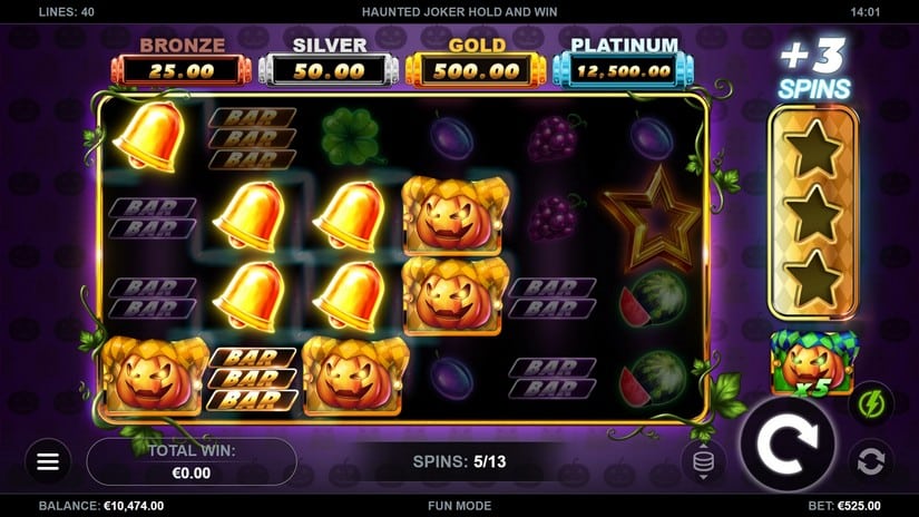 Haunted Joker Hold and Win slot screen 3