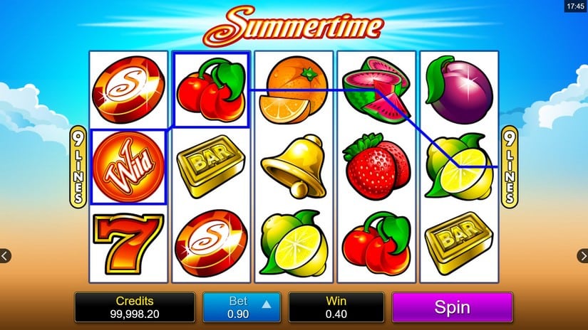 Summertime slot screen 2