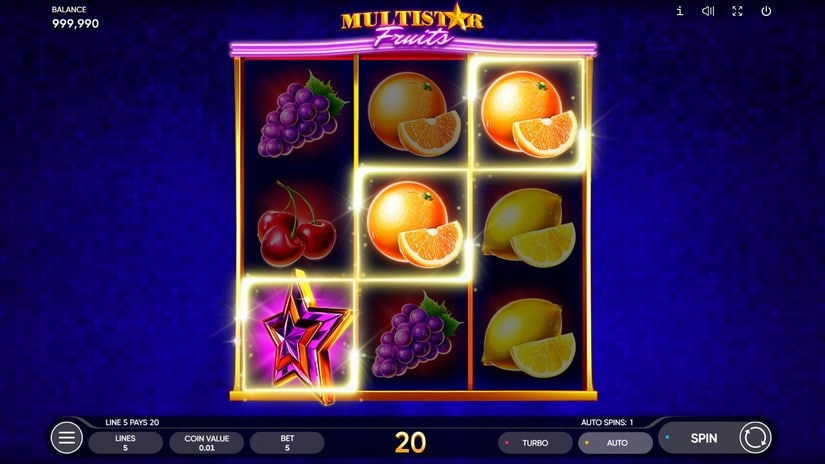 Multistar Fruits slot screen 3