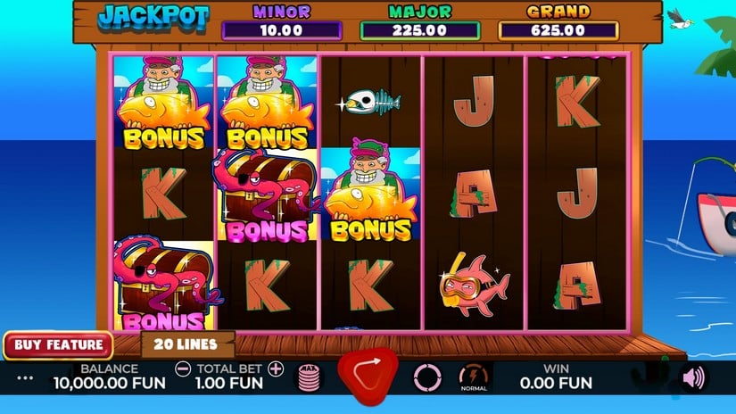 Fishing Season slot screen 1