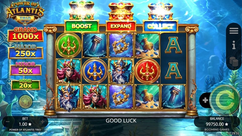 Power of Atlantis Trio slot screen 1