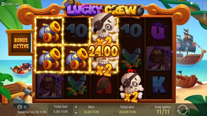 Lucky Crew slot screen 7