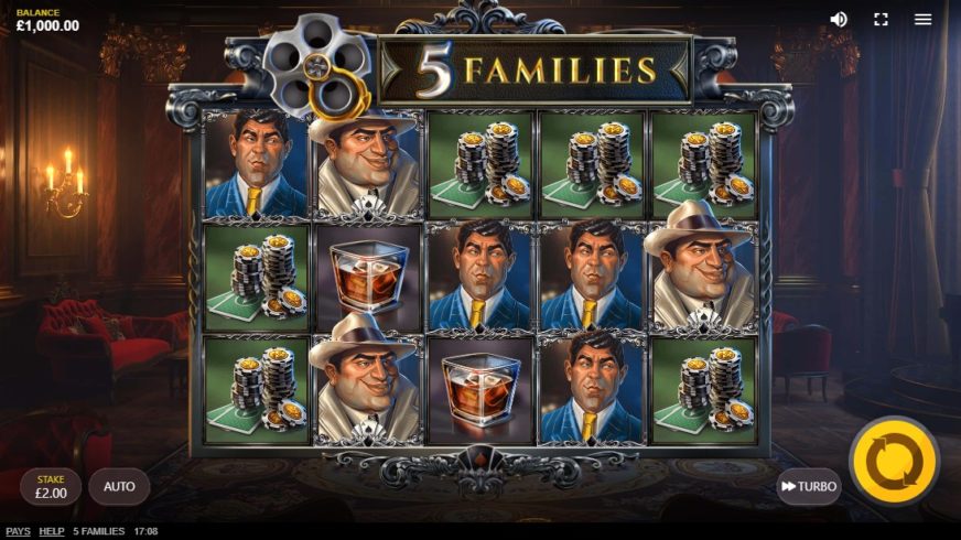 5 Families slot screen 1
