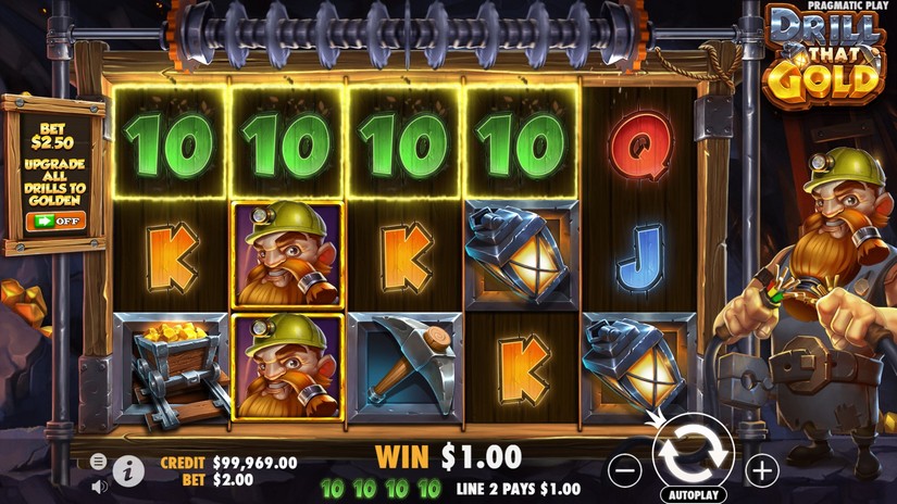 Drill that Gold slot screen 2