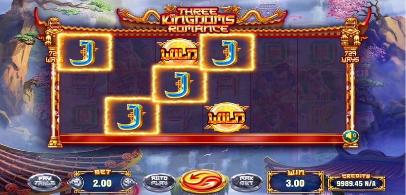 Three Kingdoms Romance slot screen 3