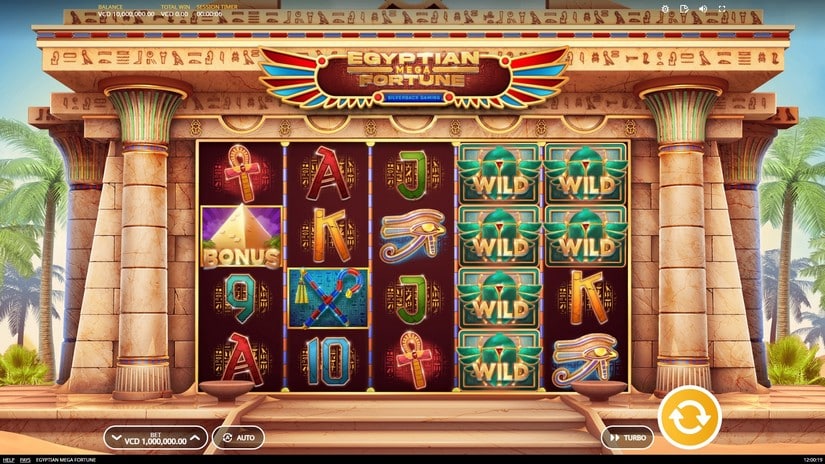 Egyptian Mega Fortune slot screen 1